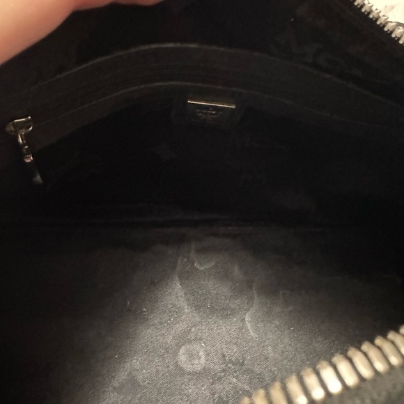 MCM bag with blue black and gold hardware - Picture 7 of 11
